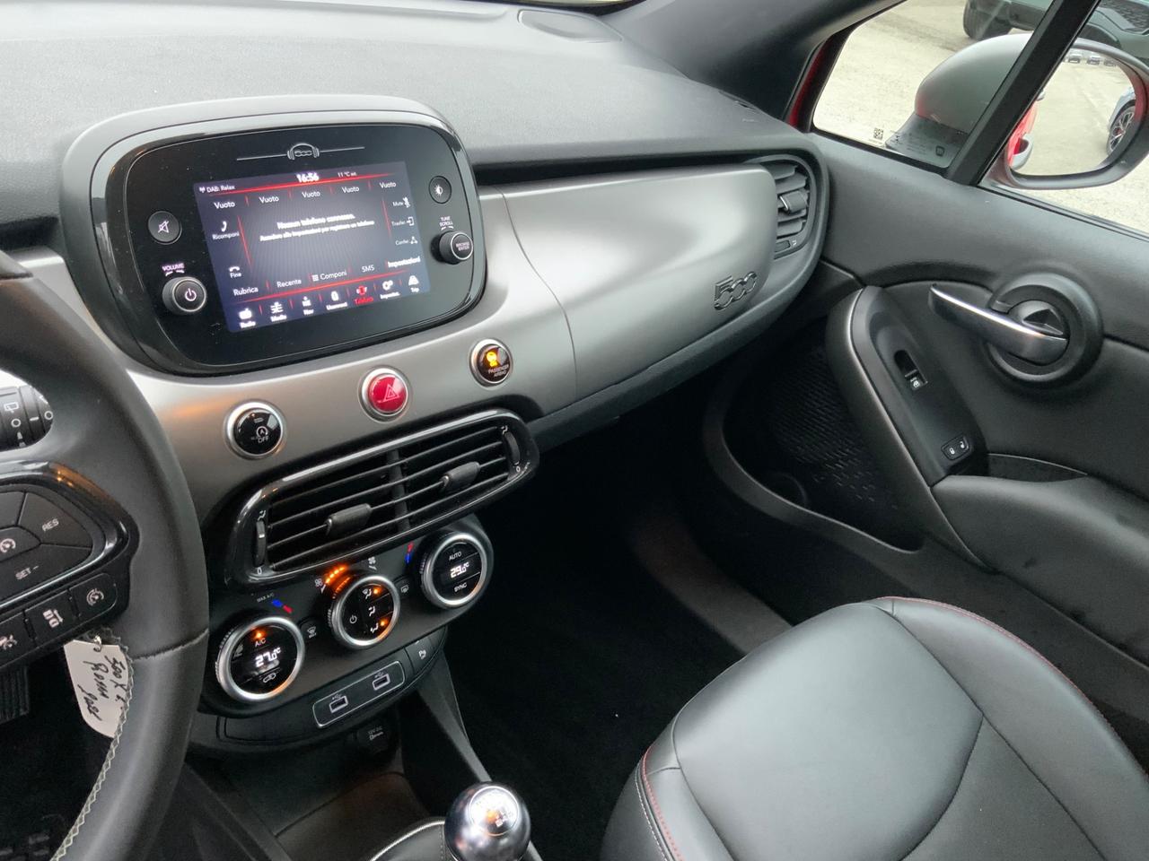 Fiat 500X 1.0 T3 120 CV Cross ROSSA TETTO NERO