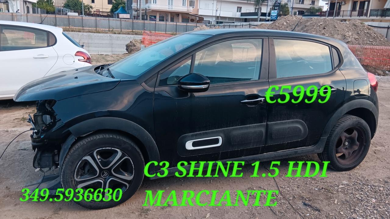 Citroen C3 SHINE incidentata sinistrata mondialcars 023