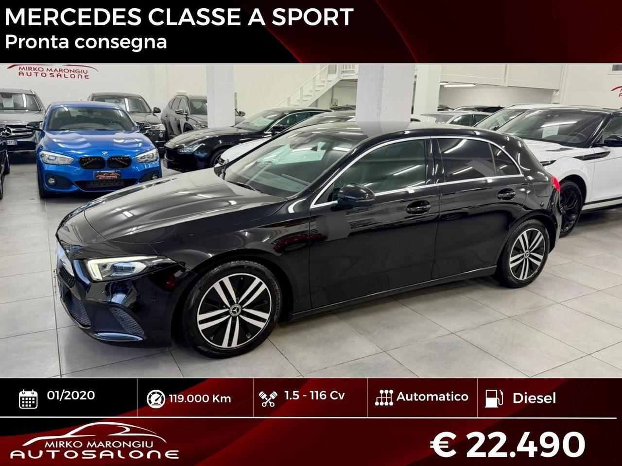 Mercedes classe A Automatic Sport FINANZIABILE