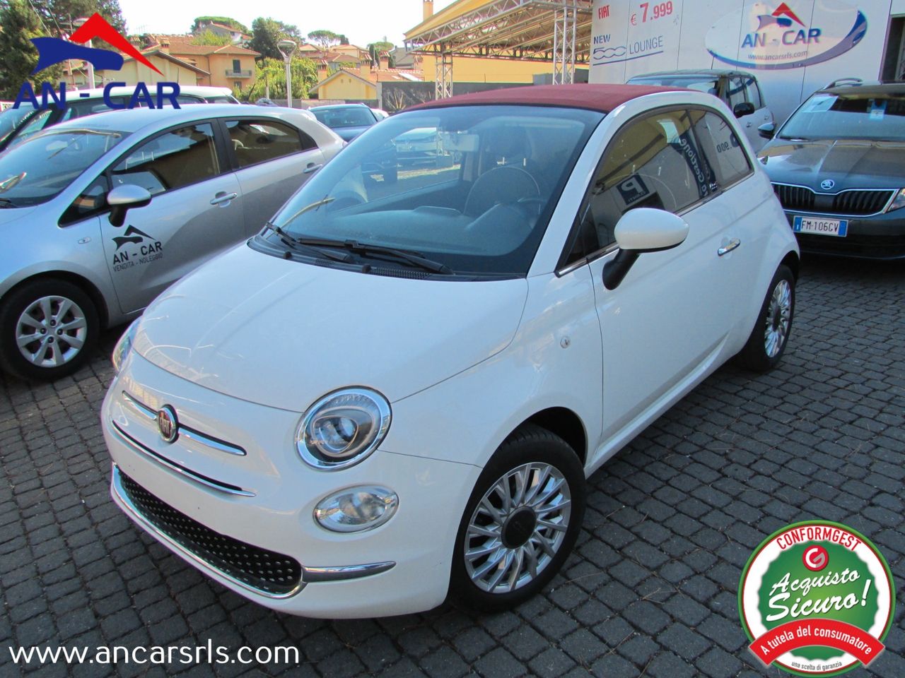 Fiat 500 C 1.2 Lounge Navigatore Clima