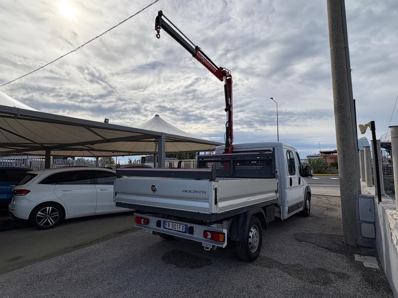 Fiat Ducato Maxi doppia cabina 7 posti gru fassi