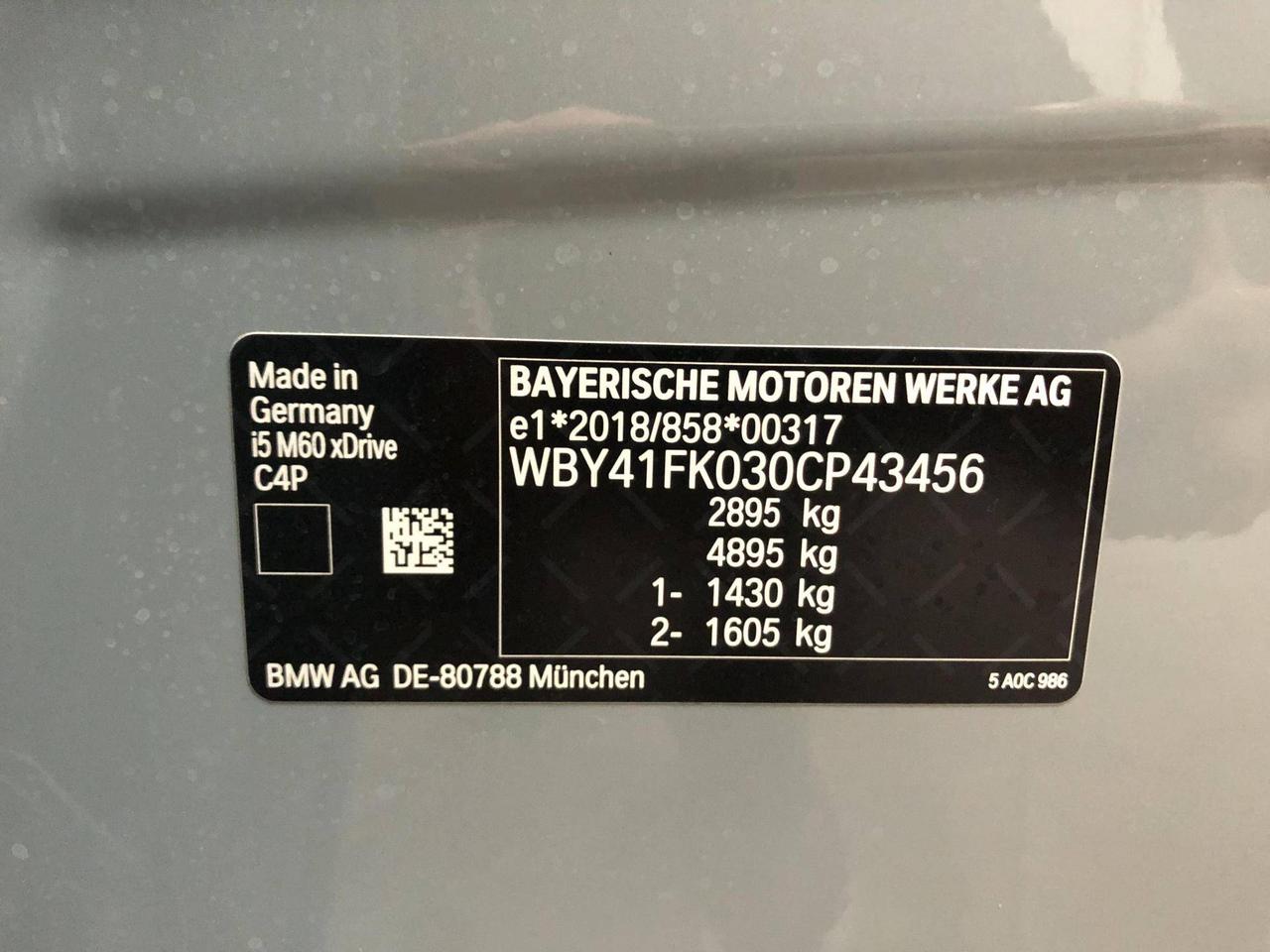 BMW Serie 5 i5 M60 MSport Pro