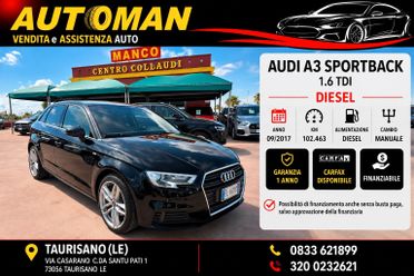 Audi A3 SPB 1.6 TDI 116 CV