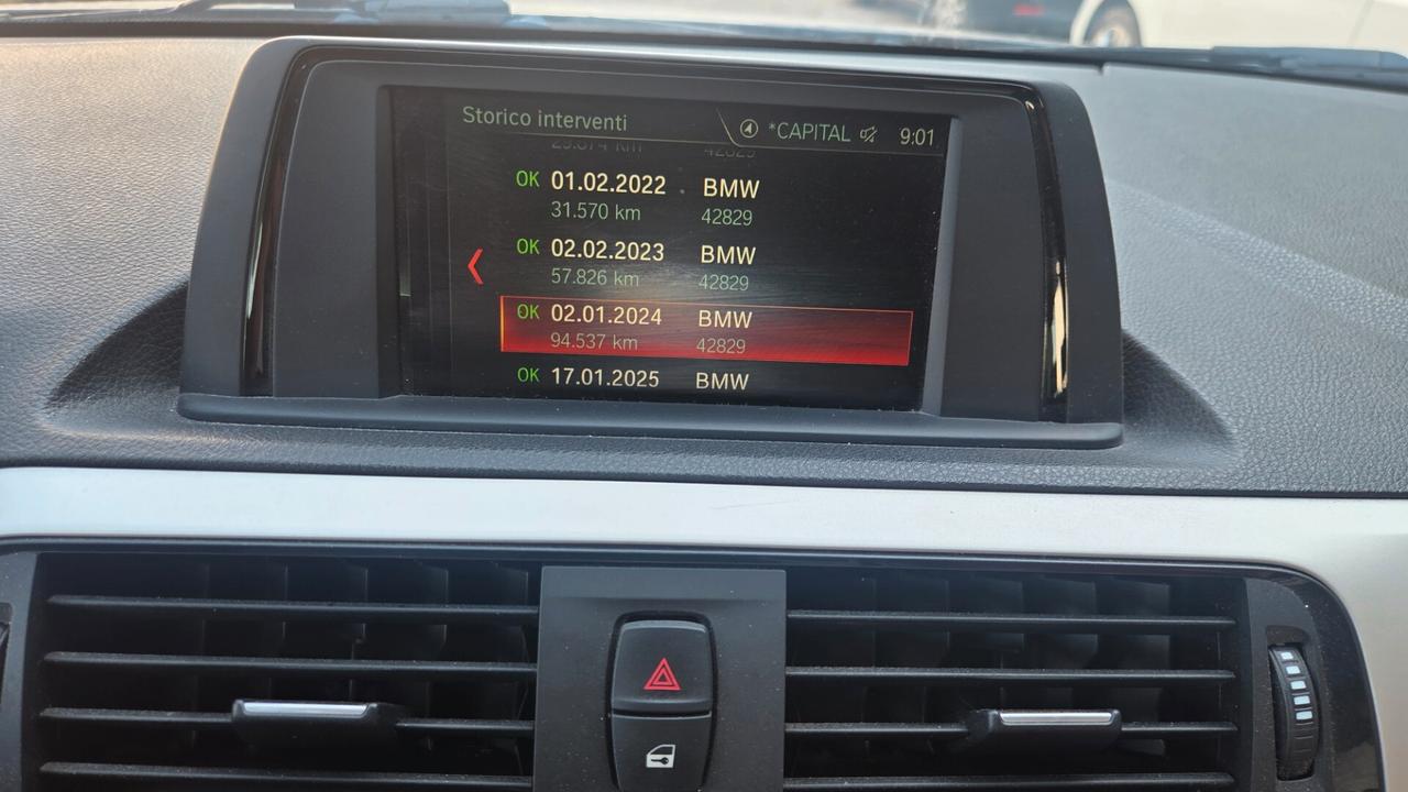 Bmw 118 118i 5p. Sport neo patentati unico proprietario