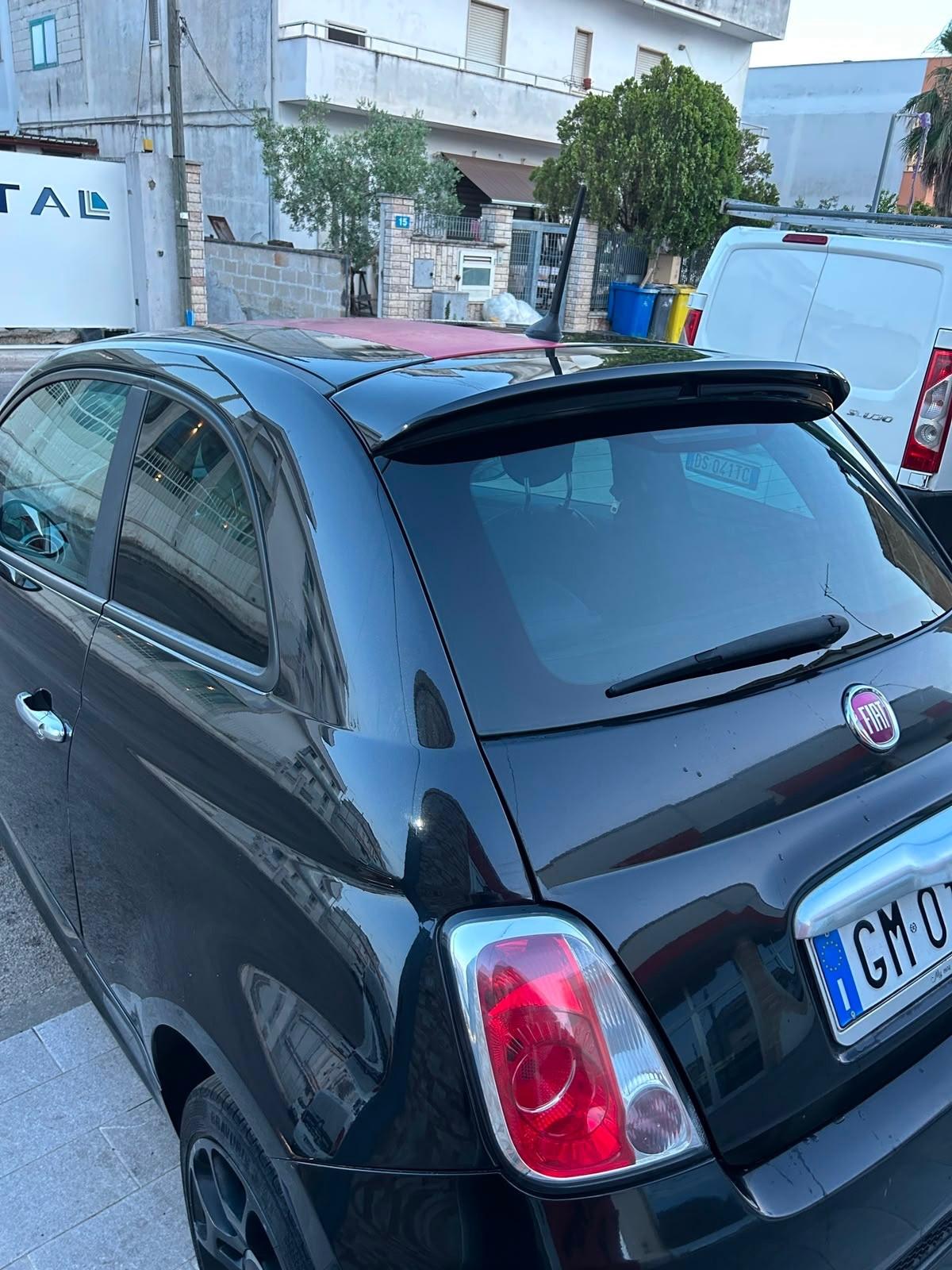 Fiat 500s 1.2 -2015 BLACK&RED