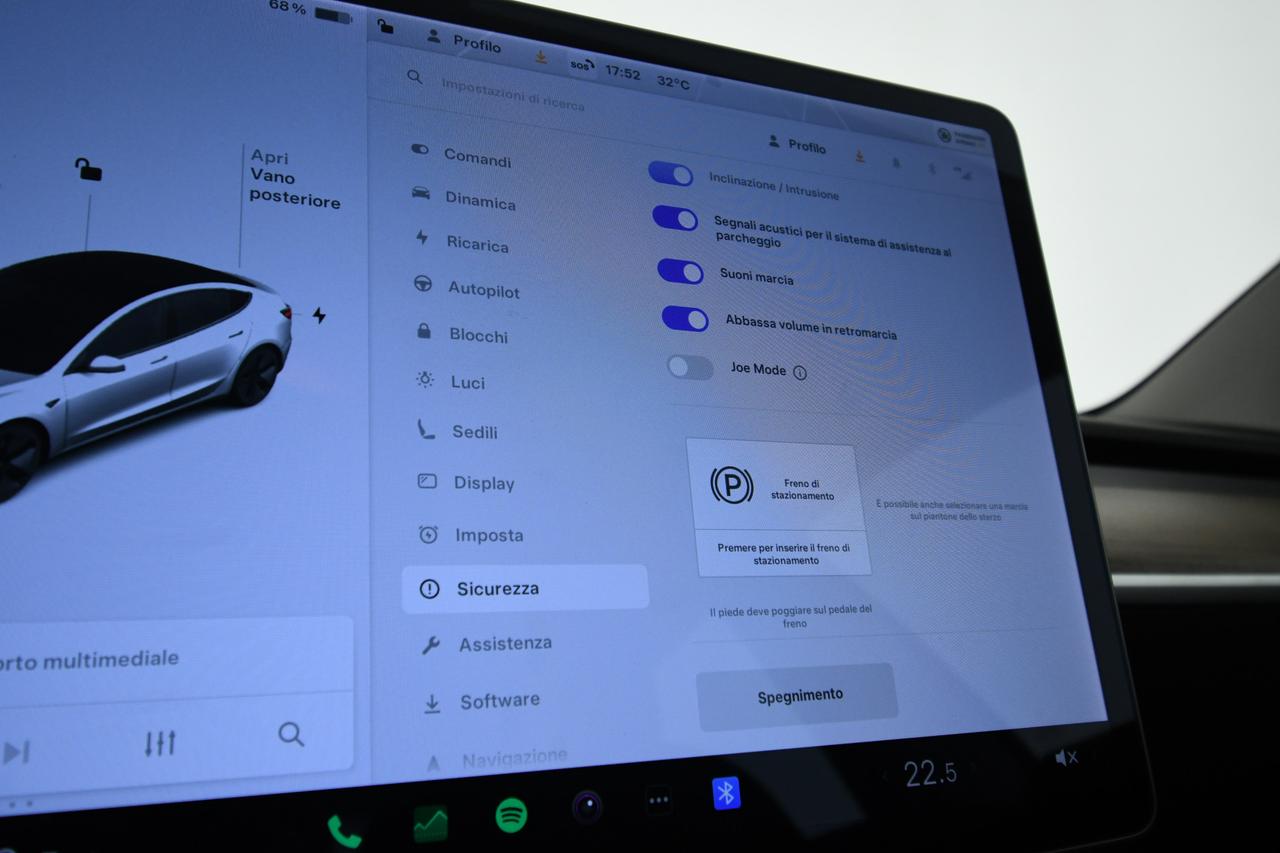 TESLA Model 3 Long Range Dual Motor awd PILOTA AUTOMATCO+PELLE+C18"