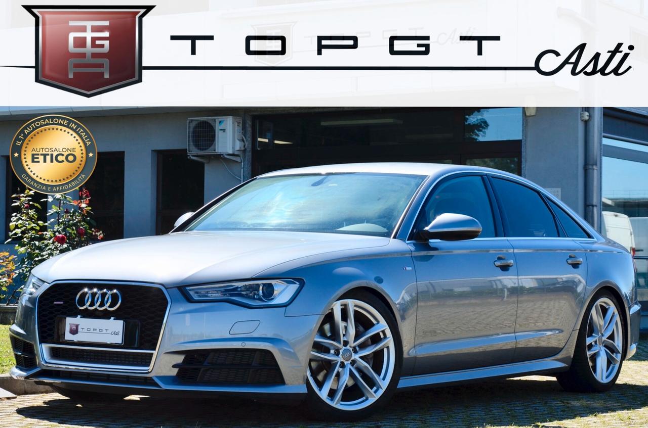 AUDI A6 3.0 TDI S-LINE INT+EXT QUATTRO 218cv S-TRONIC, UFF ITALIANA, EURO 6B, XENO, 20", PELLE, PERMUTE
