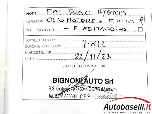 FIAT 500 C CABRIO 1.0 HYBRID ''DOLCEVITA'' 70CV