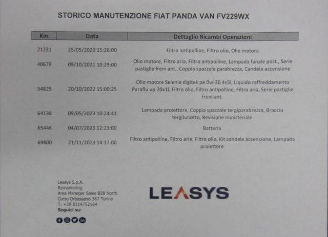 FIAT Panda 1.2 Pop Van 2 posti + IVA 22%