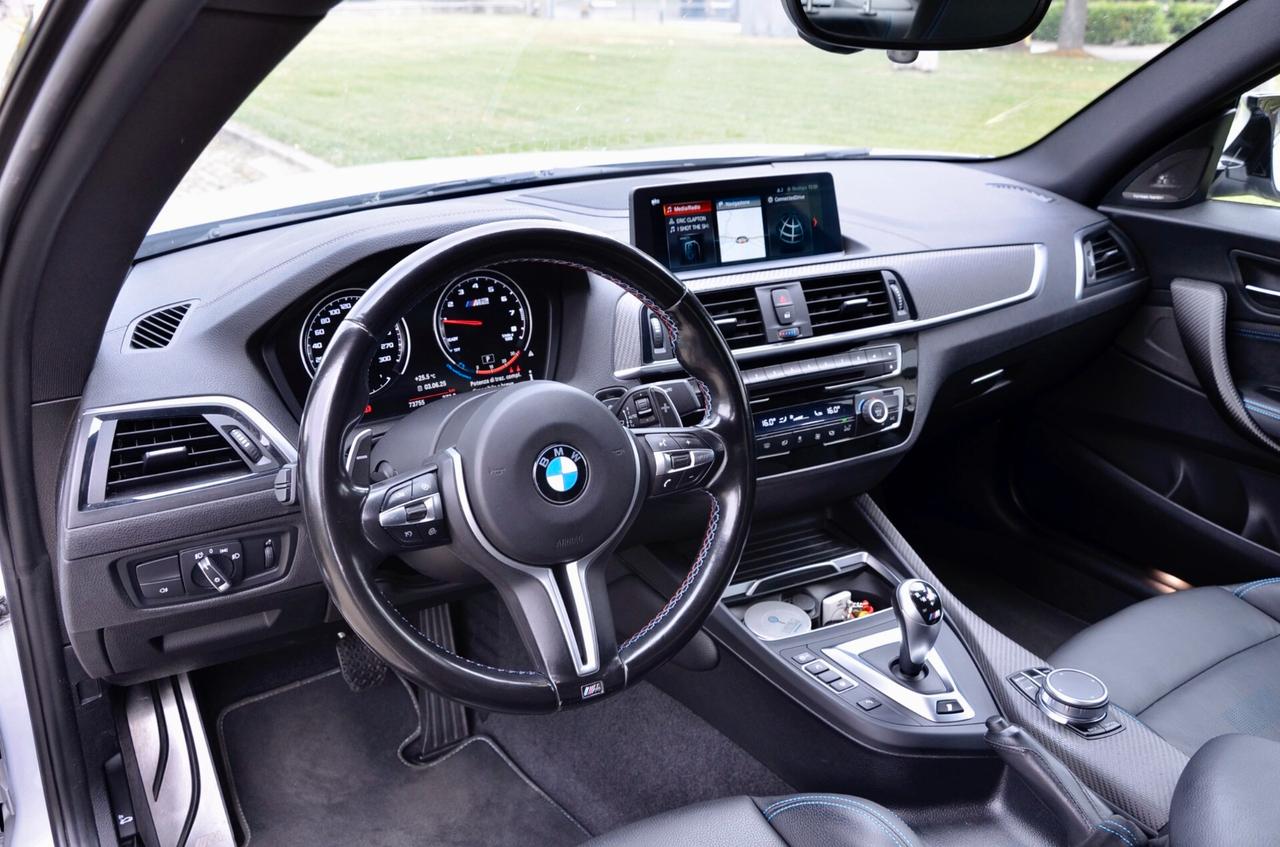 BMW M2 COUPE 3.0 COMPETITION 411cv DKG, TUTTI SERVICE UFF BMW, UFF ITALIANA, EURO 6D, HI-FI HARMAN/KARDON, RETROCAMERA, PERMUTE