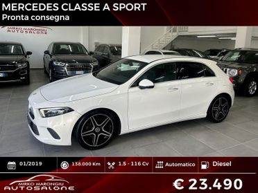 Mercedes classe A 180 d Automatic FINANZIABILE