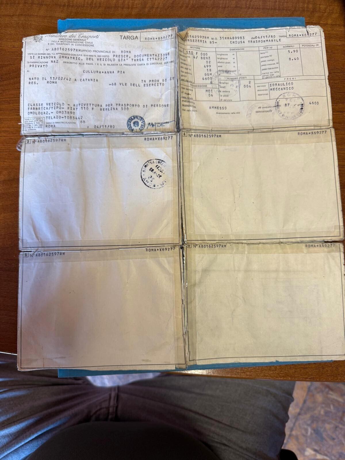 Fiat 500 499CC RESTAURO TOTALE INTERNI RECARO