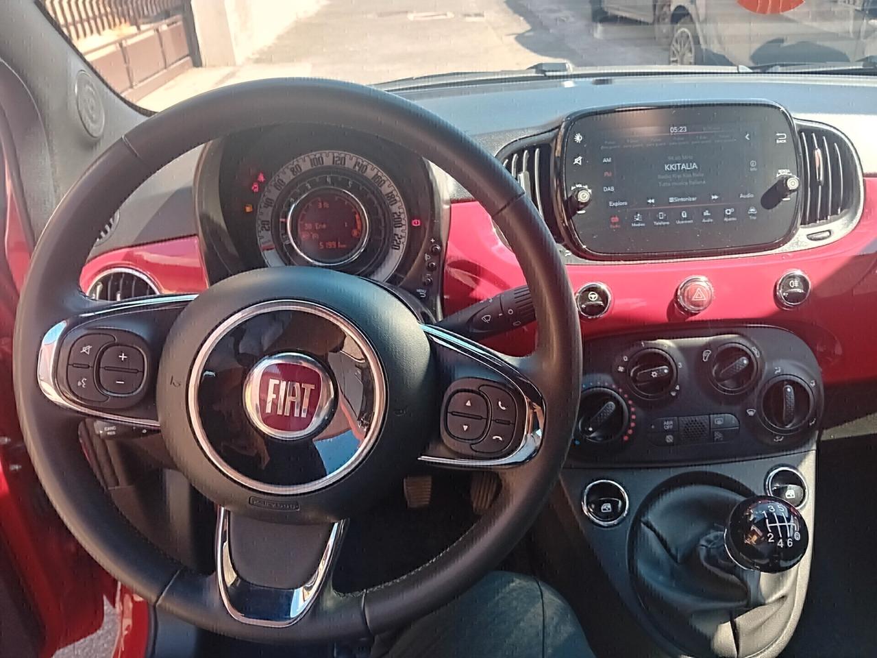 Fiat 500 1.0 Hybrid Red