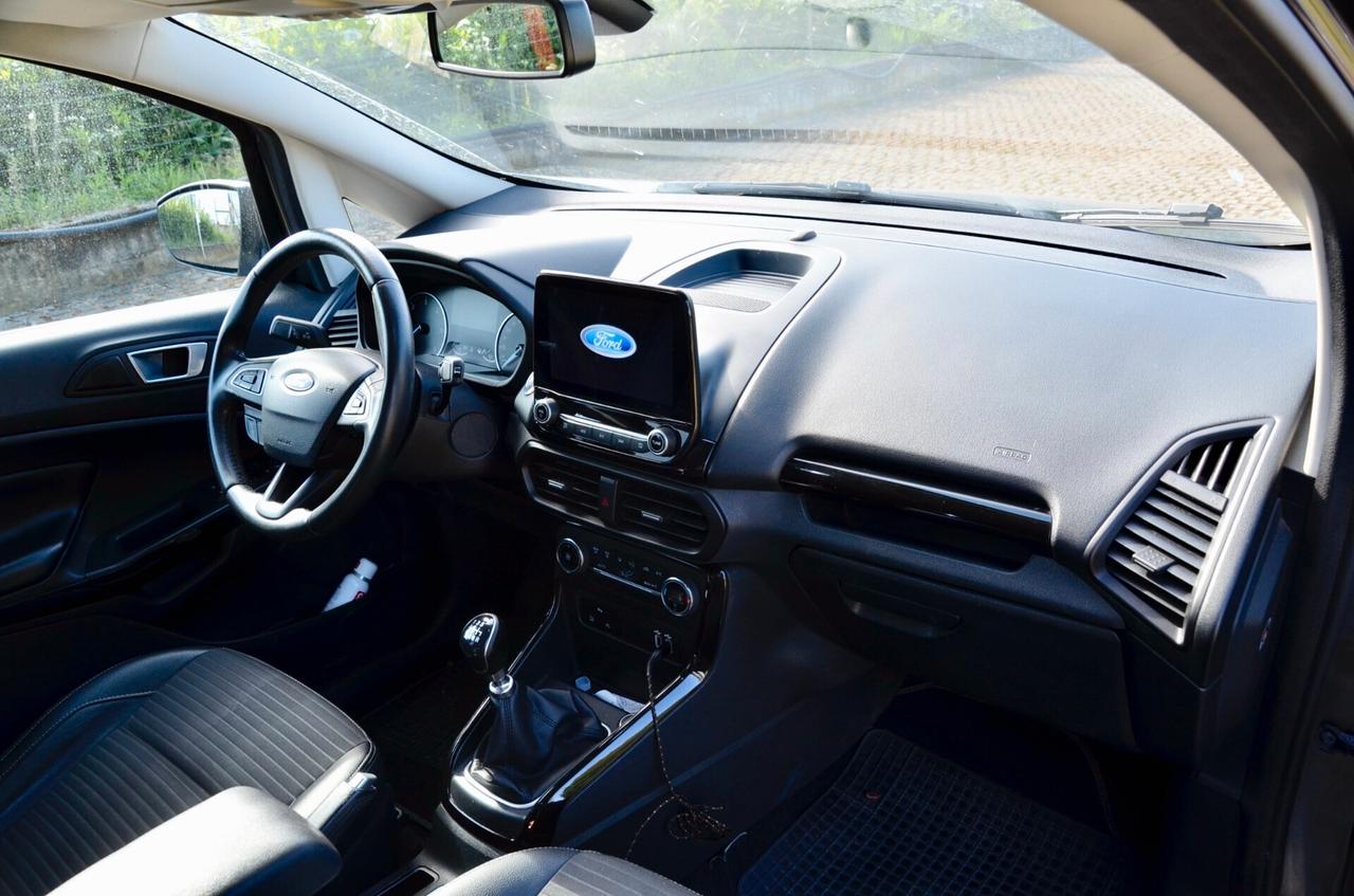 FORD ECOSPORT 1.5 TDCI TITANIUM ECOBLUE 100cv, UNICOPROPRIETARIO, EURO 6D, APPLE ANDROID, RETROCAMERA, PERMUTE