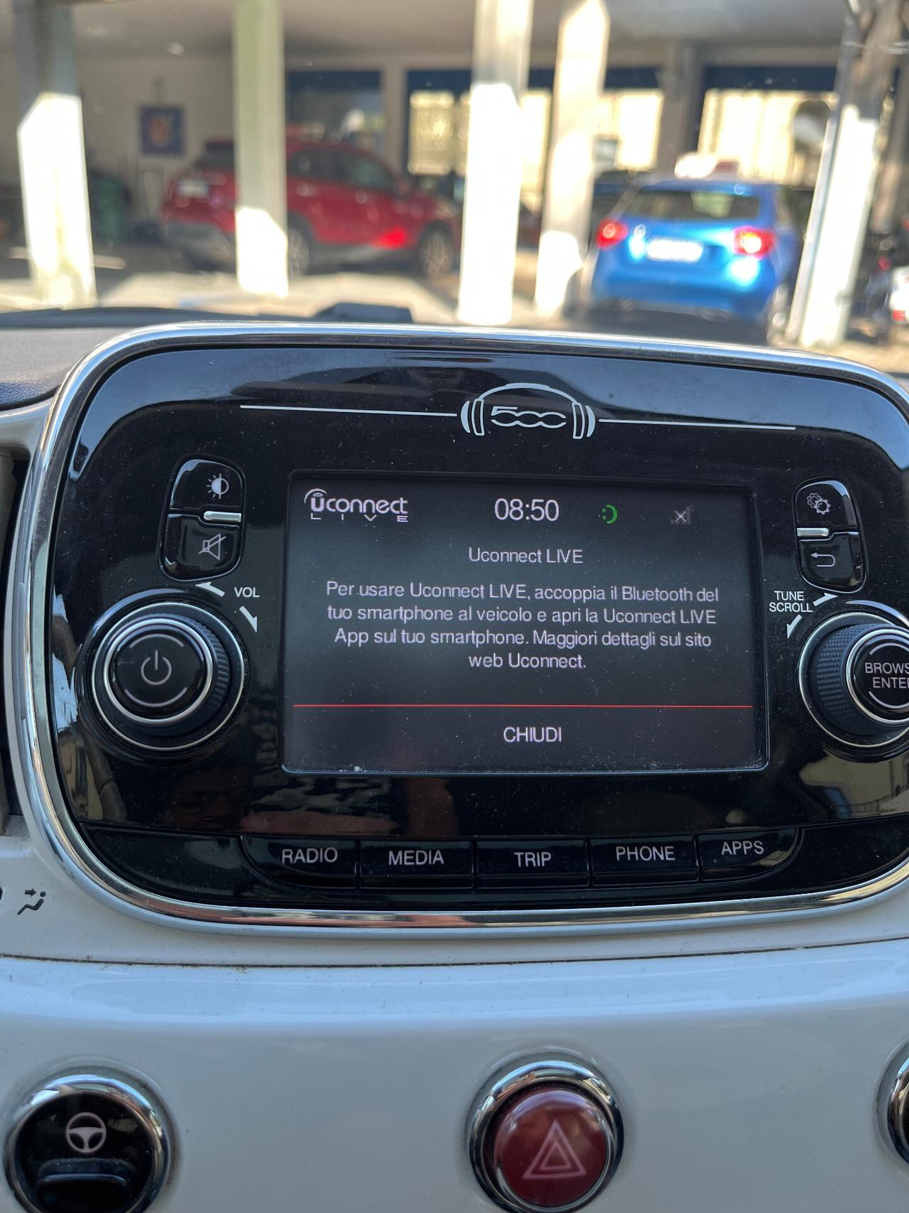 FIAT 500 1.2 BENZINA LOUNGE - ANCHE PER NEOPATENTATI - 2017