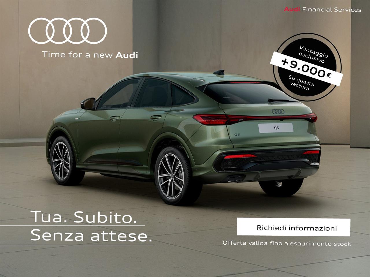 Audi Q5 sportback 2.0 tdi mhev+ s line edition quattro 204cv s-tronic