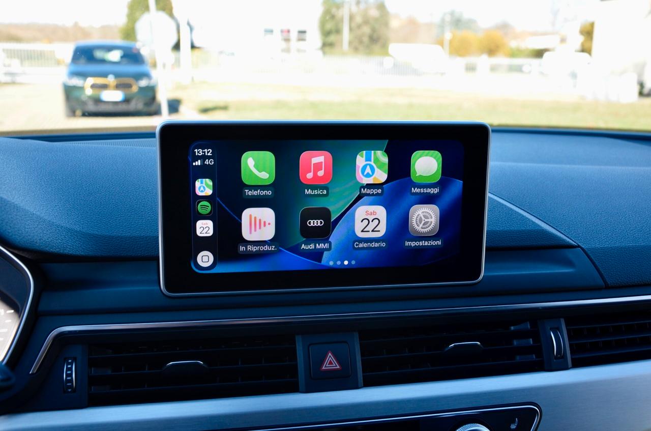 AUDI A4 AVANT 2.0 TDI S-LINE INT+EXT QUATTRO 190cv S-TRONIC, SERVICE AUDI, UFF ITALIANA, EURO 6B, FARI FULL LED, VIRTUAL COCKPIT, RETROCAMERA, PERMUTE