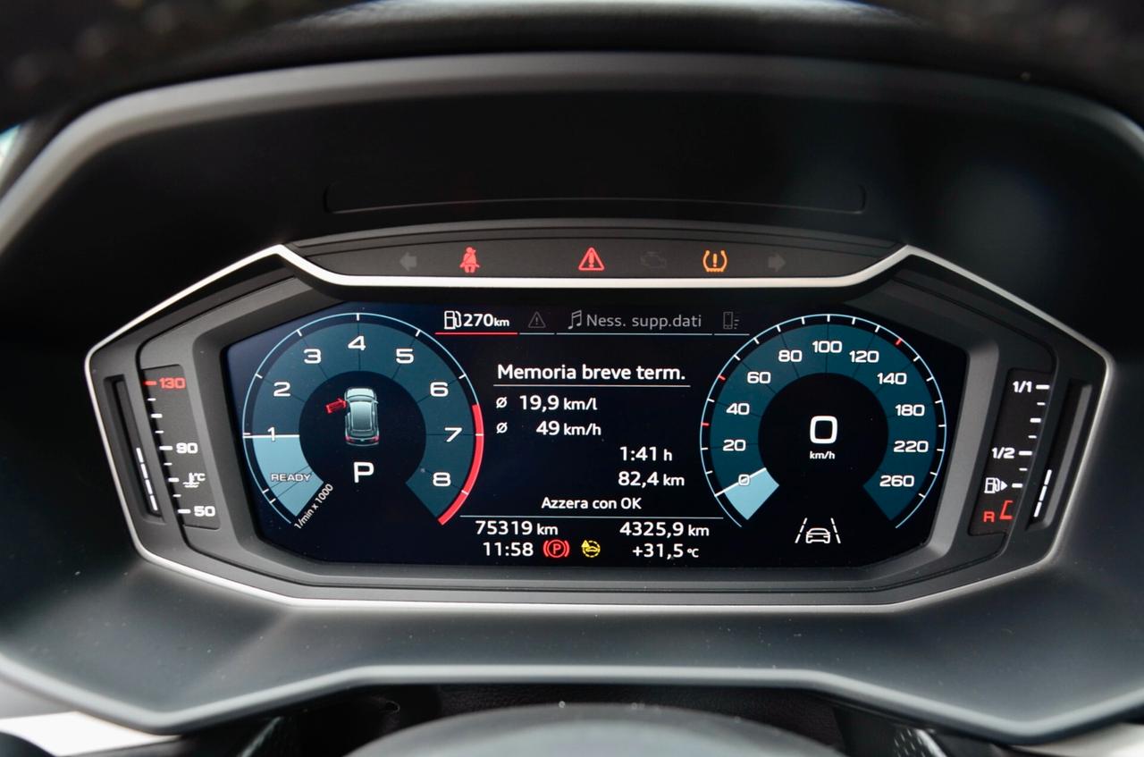AUDI A1 SPB 30 1.0 TFSI S LINE IDENTITY BLACK 110cv S-TRONIC, GARANZIA AUDI, EURO 6D, UFF ITALIANA, SERVICE AUDI, FULL LED, APPLE ANDROID, PERMUTE