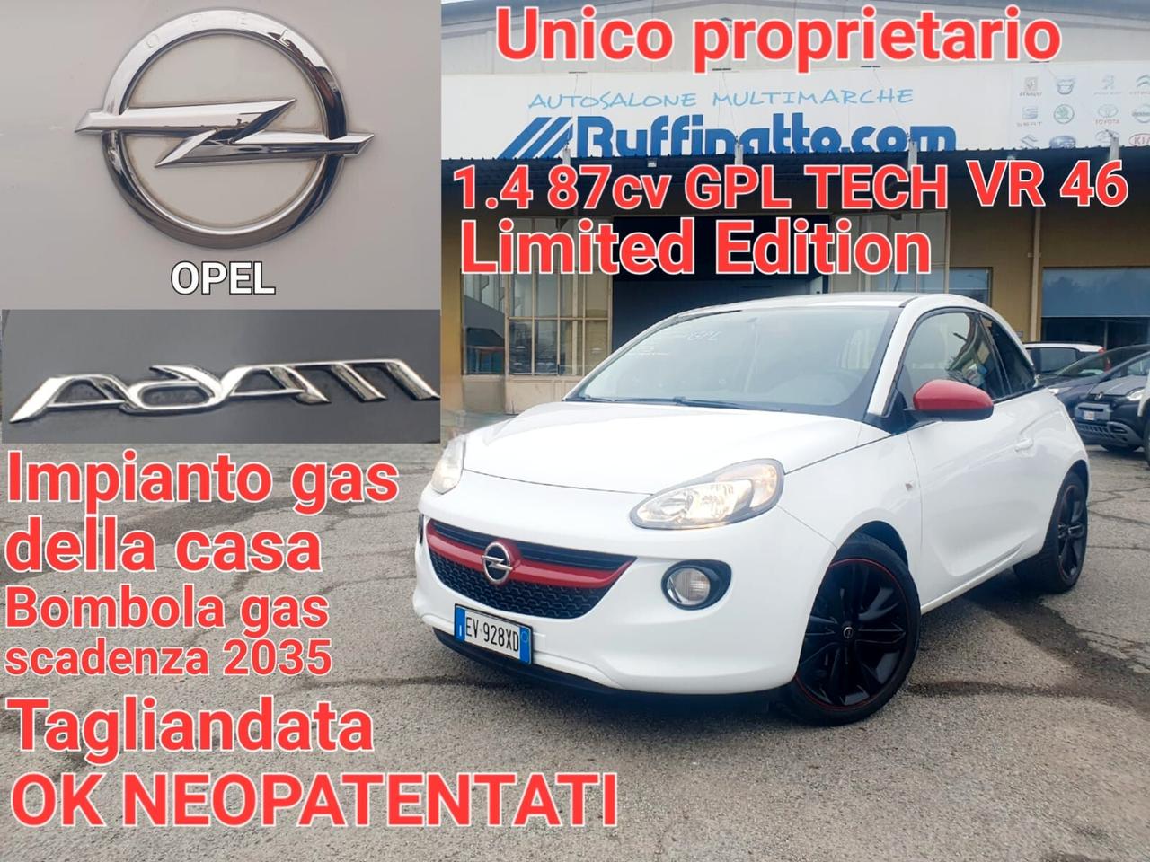 Opel Adam 1.4 87 CV GPL Tech VR/46 Limited Edition