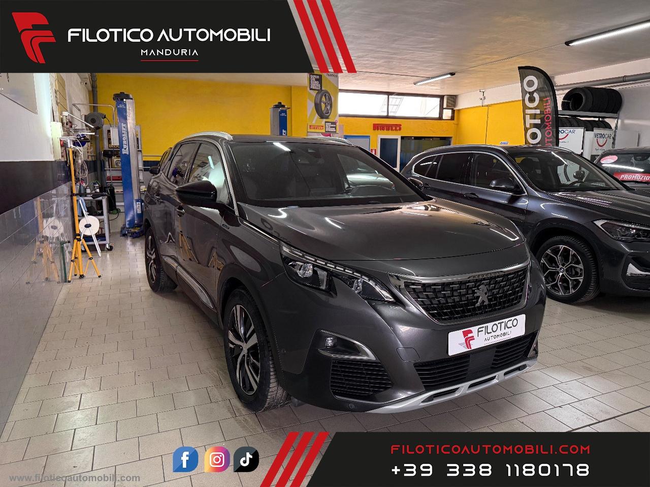 PEUGEOT 3008 BlueHDi 130 S&S EAT8 GT Line LUCI AMBIENT - FULL LED