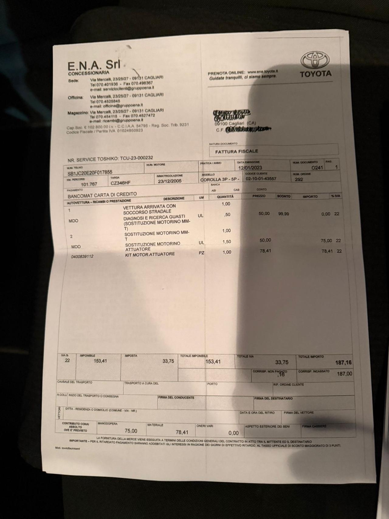 Toyota Corolla 1.4 Diesel- Cambio Automatico- Neopatentati