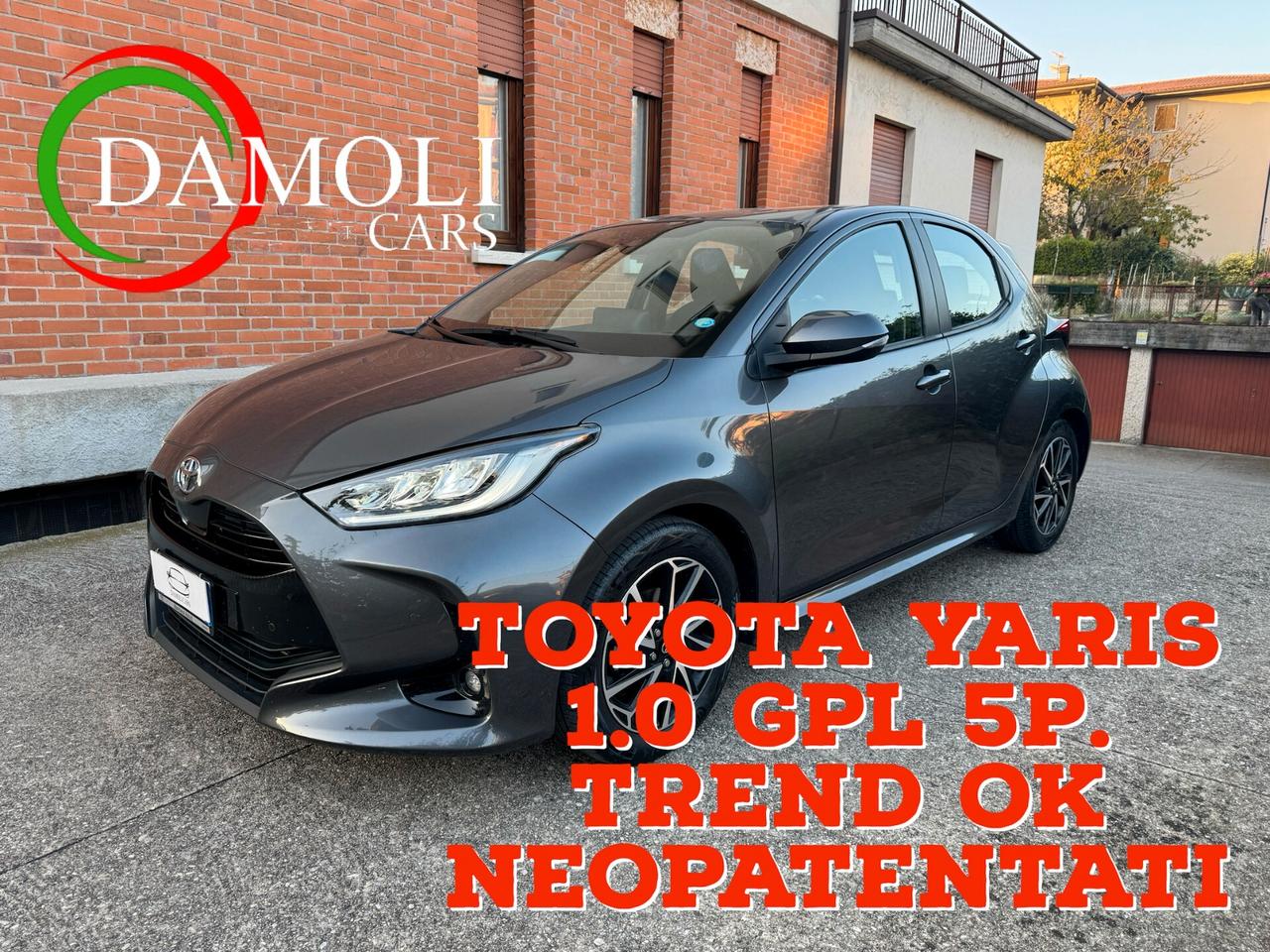 TOYOTA YARIS 5P 1.0 GPL TREND OK NEOPATENTATI