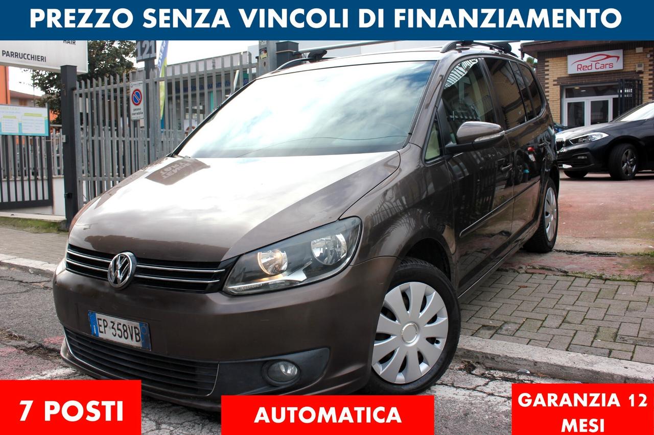 Volkswagen Touran 7 POSTI 1.6 TDI 105 CV AUTOMATICA GARANZIA 12 MESI