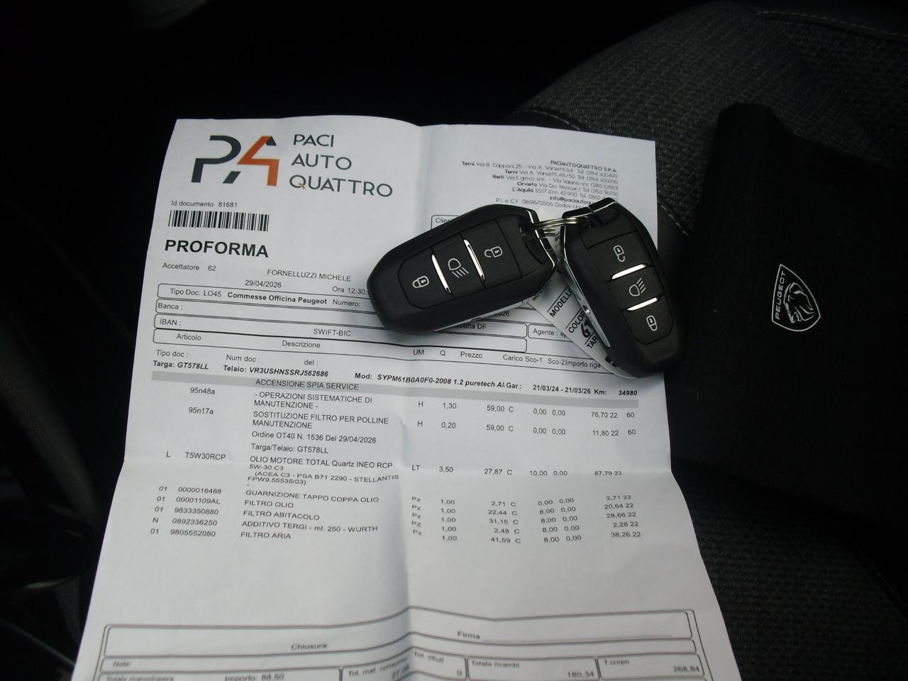 Peugeot 2008 PureTech 130 S&S EAT8 Allure, AUTO, PERFETTA, FULL OPTIONAL!!