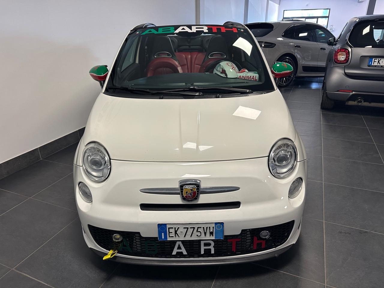 ABARTH CABRIO OVER 300CV MTA PELLE ROSSA PRONTA CONSEGNA
