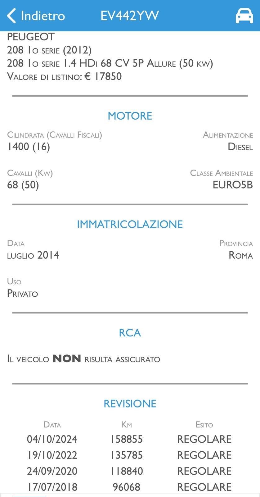 PEUGEOT 208 1.4 DIESEL - CON 3 ANNI GARANZIA TOP
