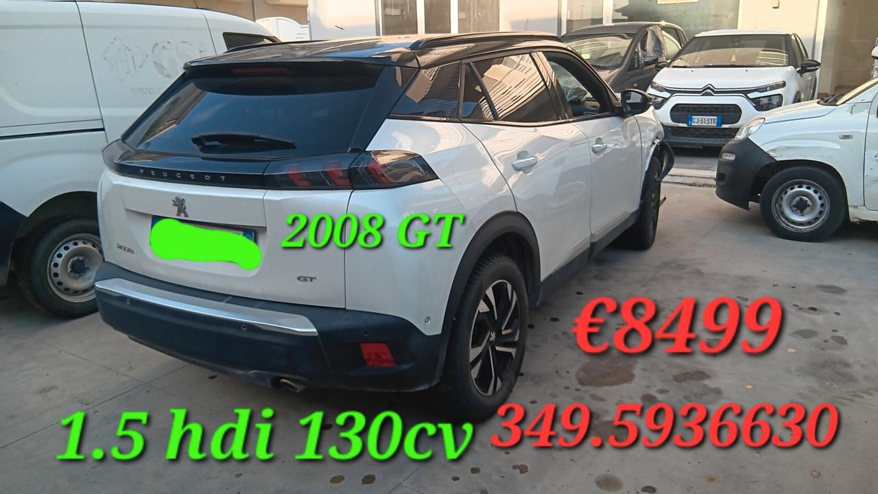 Peugeot 2008 GT INCIDENTATA SINISTRATA MONDIALCARS