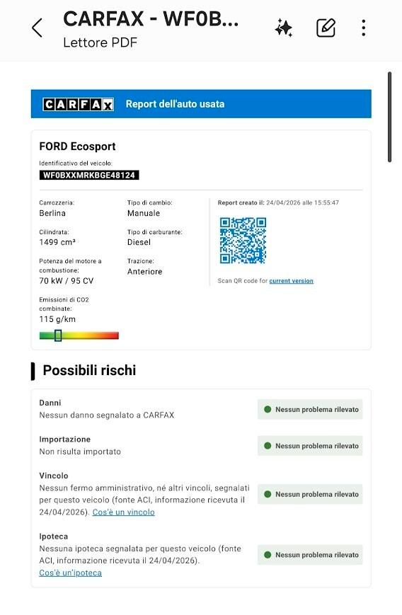 Ford EcoSport 1.5 TDCi 95 CV Titanium