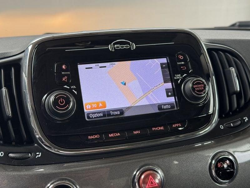 FIAT 500 1.2 Lounge 69cv TETTO APRIBILE NAVI SENSORI
