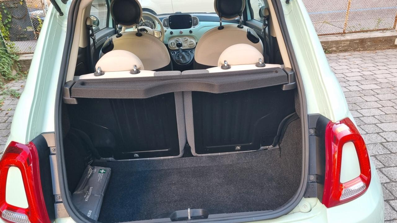 Fiat 500 1.2 Lounge 69cv anno2019 km 52000 neopat