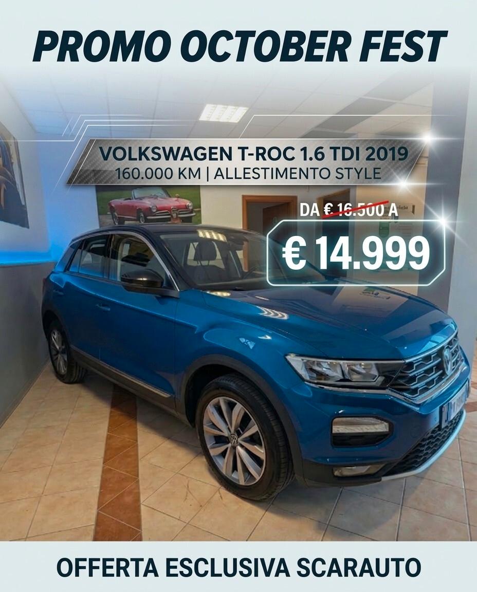 Volkswagen T-Roc 1.6 TDI SCR Advanced BlueMotion Technology