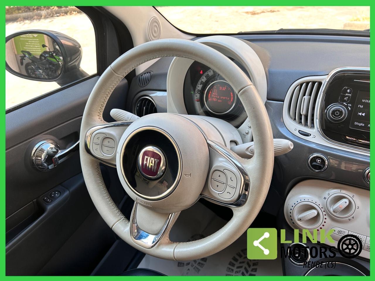 Fiat 500 1.2 Km 31.200 - Pelle Frau - 2016