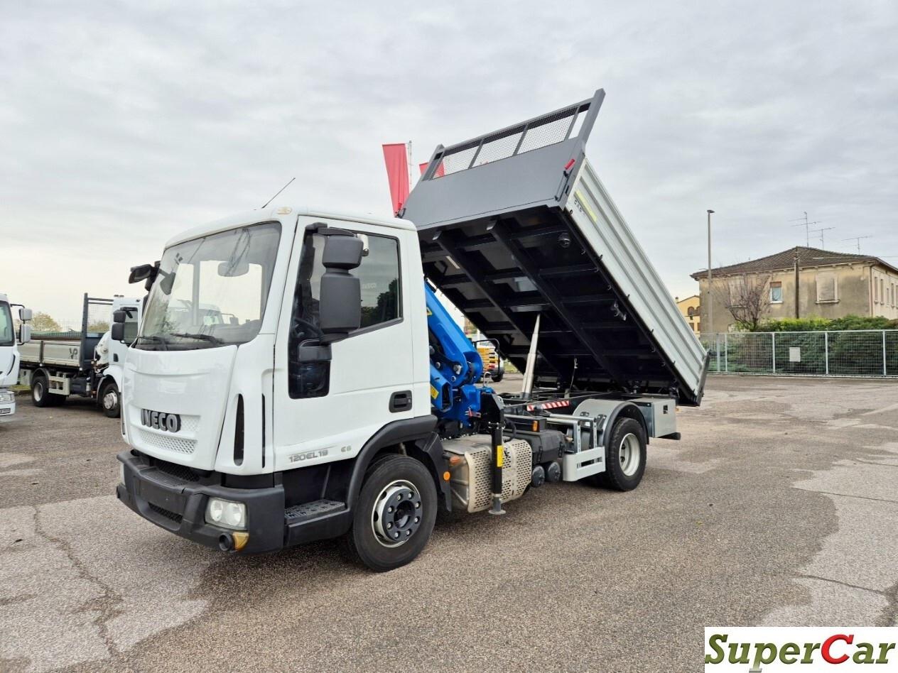 IVECO EUROCARGO 120EL19 ribaltabile, gru e Radiocomando nuovi