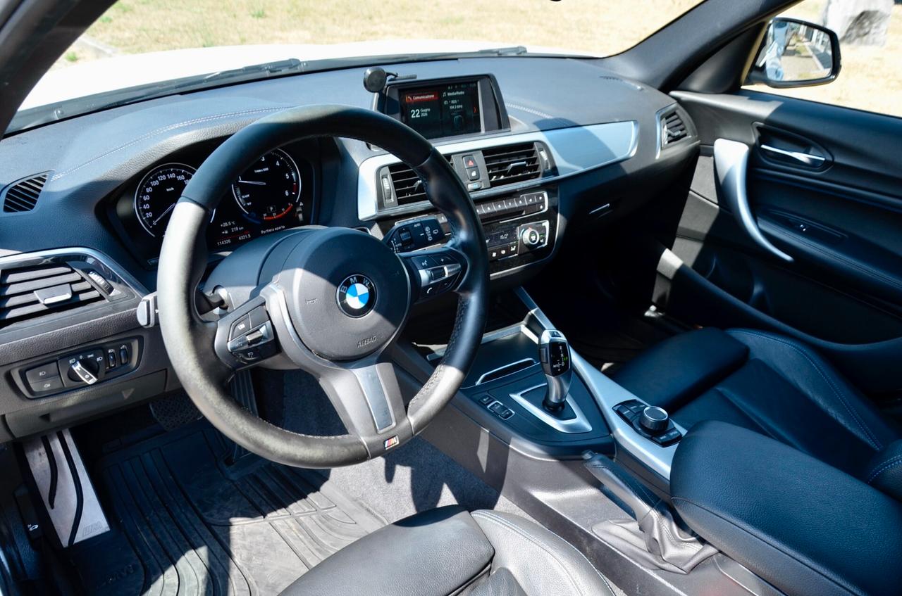 BMW 118d 2.0 MSPORT 150cv AUT, UNICOPROPRIETARIO, SERVICE BMW, UFF ITALIANA, BOLLO 5/27, EURO 6C, FULL LED, PELLE, PERMUTE