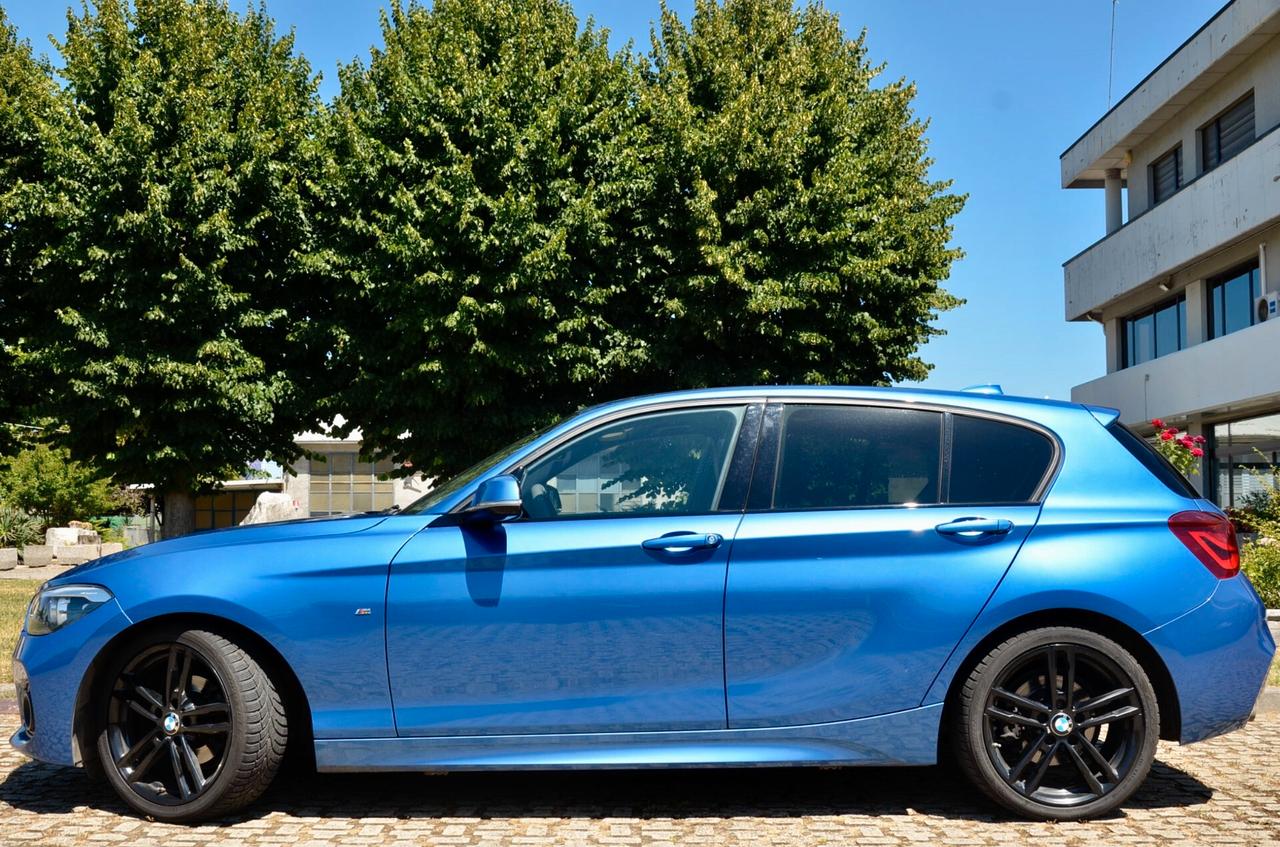 BMW 118d MSPORT 5p 150cv, SERVICE BMW, EURO 6C, TETTO, FARI LED, NAVI, 18", PERMUTE