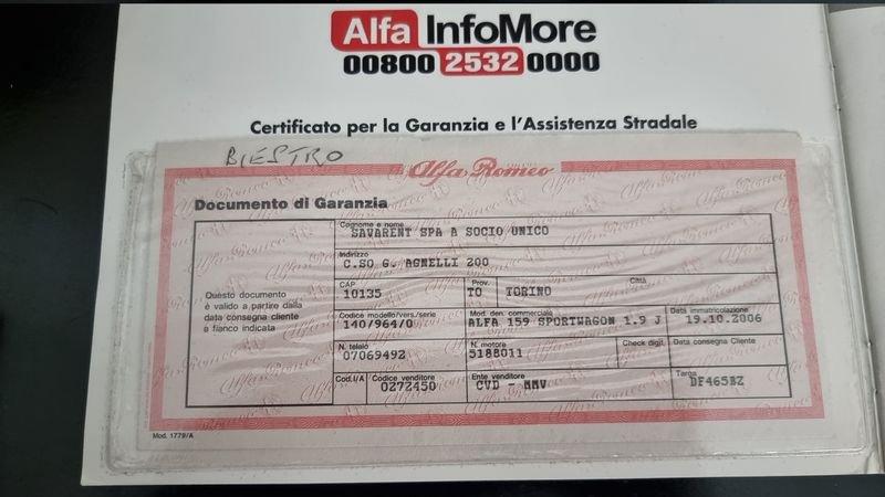 Alfa Romeo 159 1.9 JTDm 16V Sportwagon Distinctive