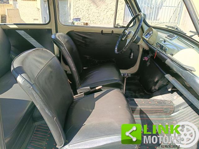 FIAT 600 D FANALONA LIBRETTO E TARGHE ORIGINALI