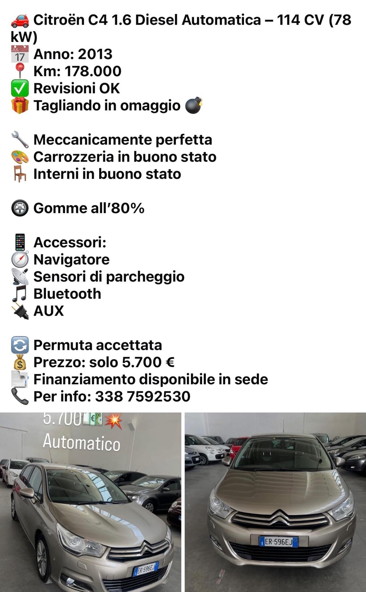 Citroen C4 2a serie airdream