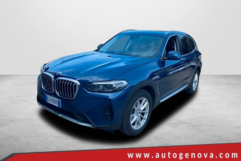 BMW X3 20D 190CV STEPTRONIC 48V X-DRIVE BUSINESS ADVANTAGE ( FARI LED - PELLE - CRUISE - CLIMA TRIZONA - NAVI - MIRROR - PARK ASSISTANT - TELECAMERA POST. )