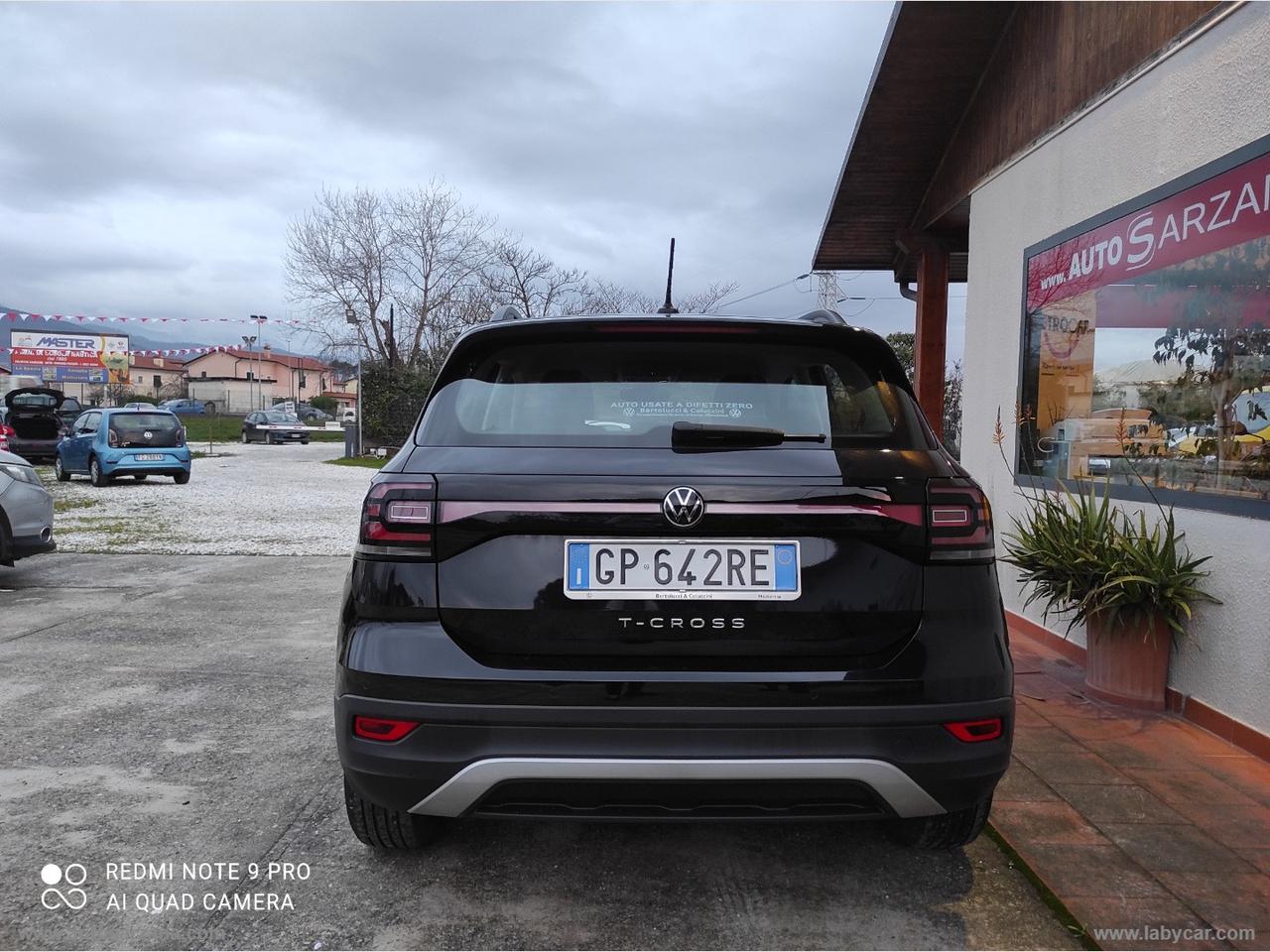 VOLKSWAGEN T-Cross 1.0 TSI Style BMT GARANZIA FABBRICA FINO AL 2027