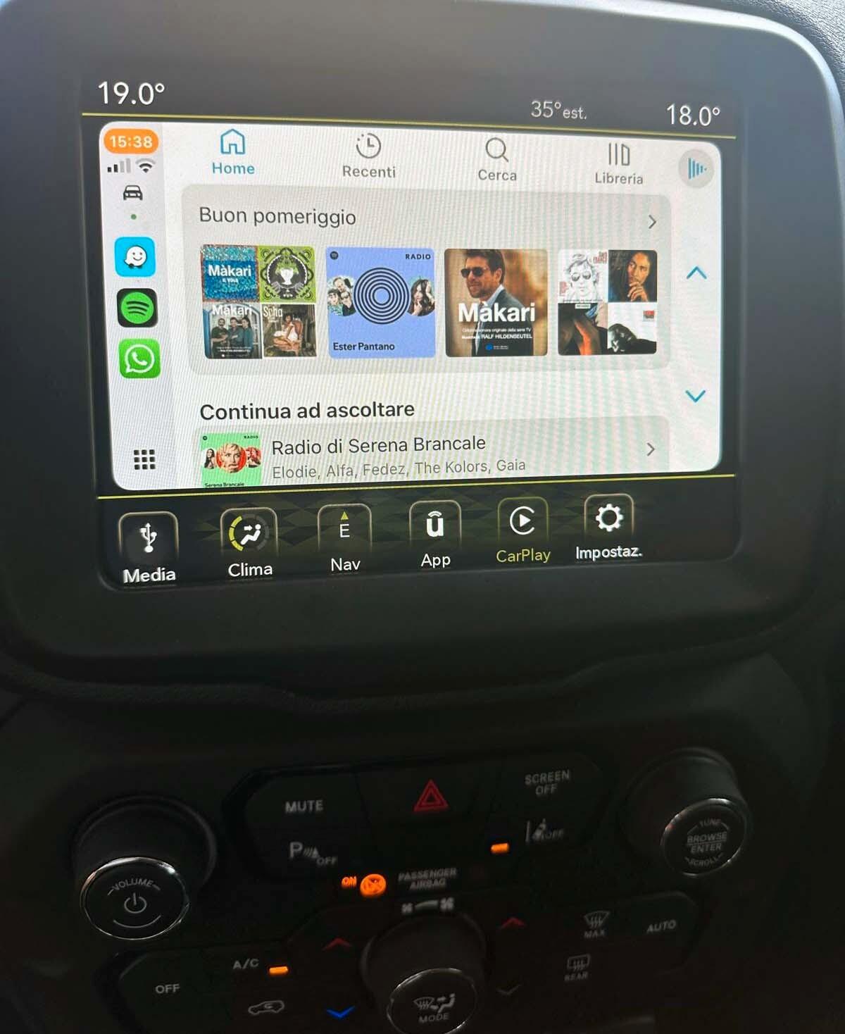 Jeep Renegade 1.0 T3 Longitude Unico Proprietario Fatturabile Apple Car