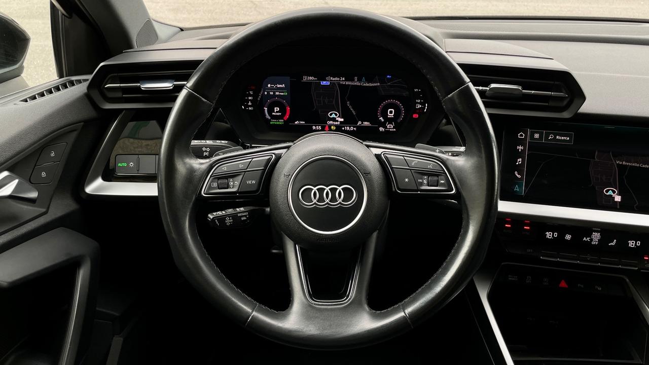 AUDI A3 SPB 2.0 BUSINESS ADVANCED TDI S-TRONIC 150 CV - FULL LED, VIRTUAL COCKPIT. CAR PLAY