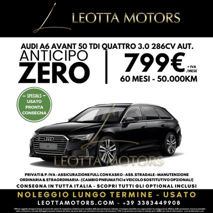 AUDI A6 AVANT 50 TDI QUATTRO 3.0 286CV AUT. RENT ANT ZERO PRONTA CONSEGNA VEICOLO USATO