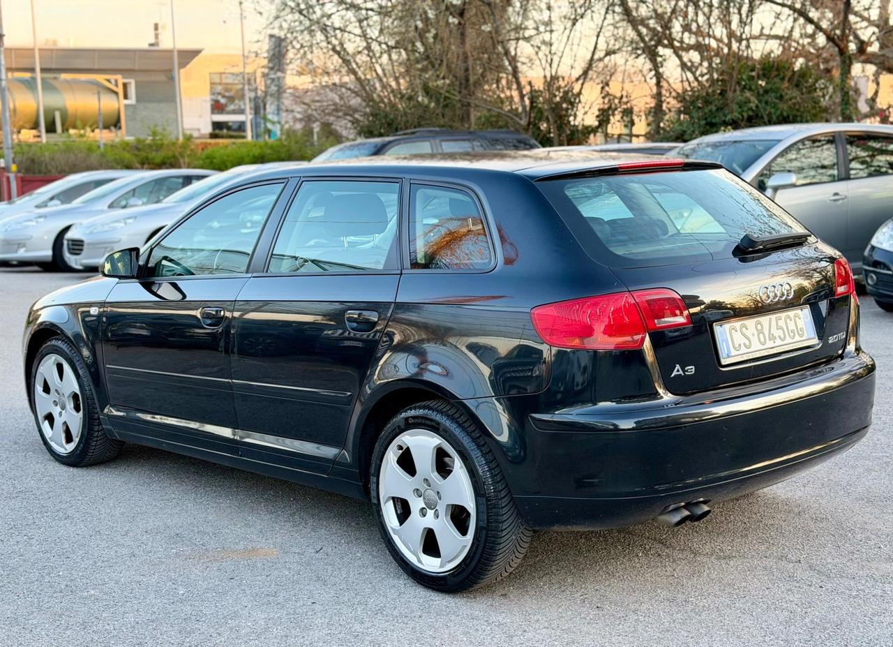 Audi A3 2.0 16V TDI SPORTBACK GARANZIA 12 mesi ! ! !