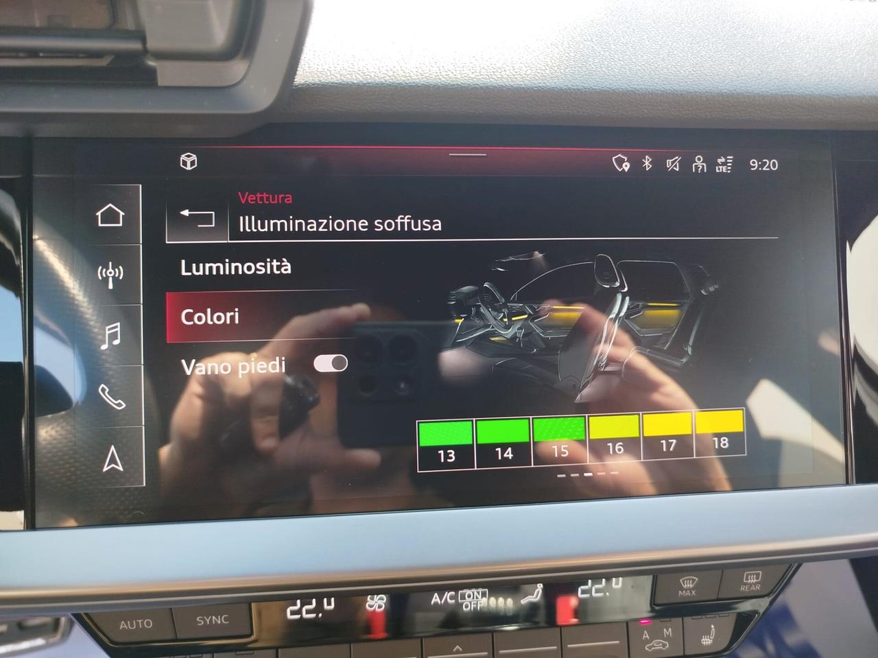 AUDI A3 SPB 35 TDI S LINE S TRONIC 150CV - STRAFULL -