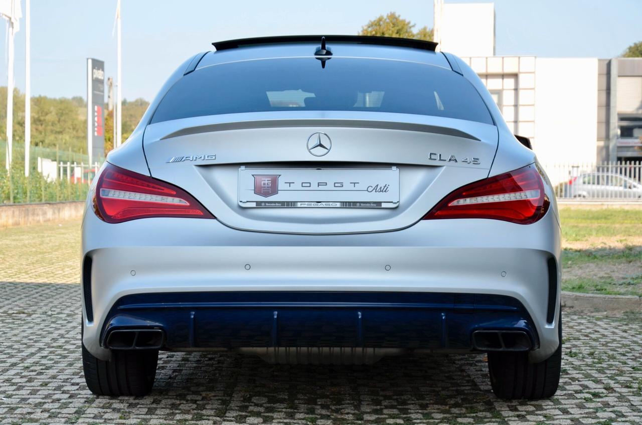 MERCEDES-BENZ CLA AMG 45 4MATIC 381cv AUTO, UFF ITALIANA, EURO 6B, TETTO, NIGHT PACK, SCARICO PERFORMANCE, PERMUTE